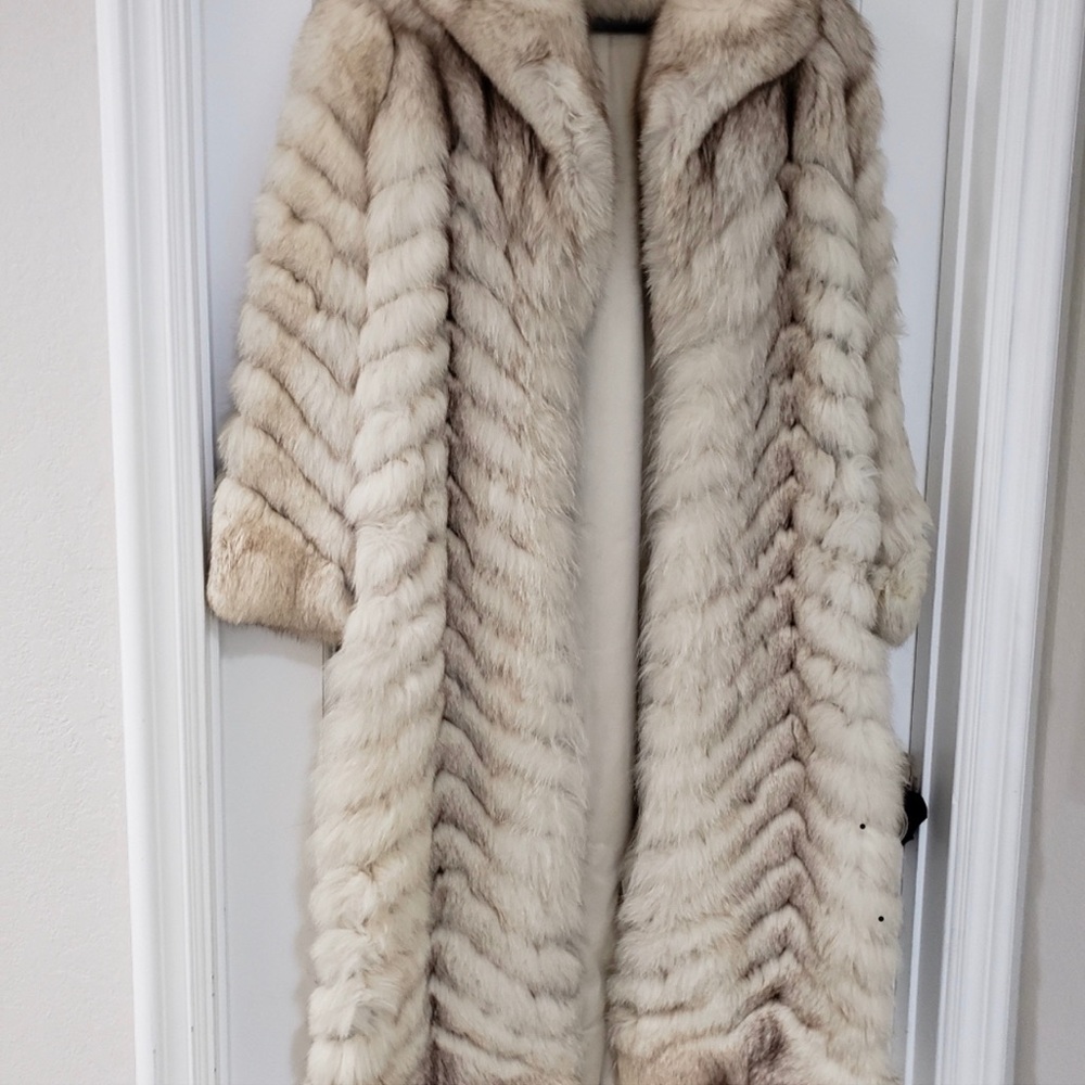 Fox fur coat
